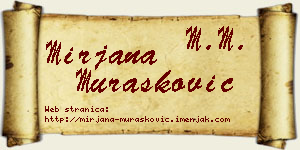 Mirjana Murašković vizit kartica